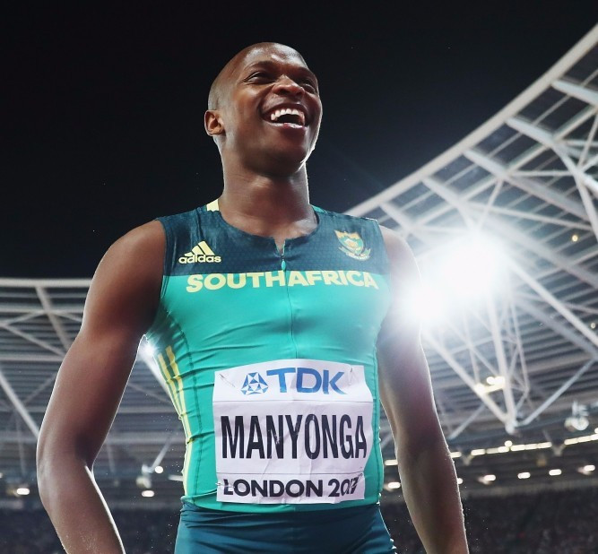 Luvo Manyonga gets the golden feeling in London ©Getty Images