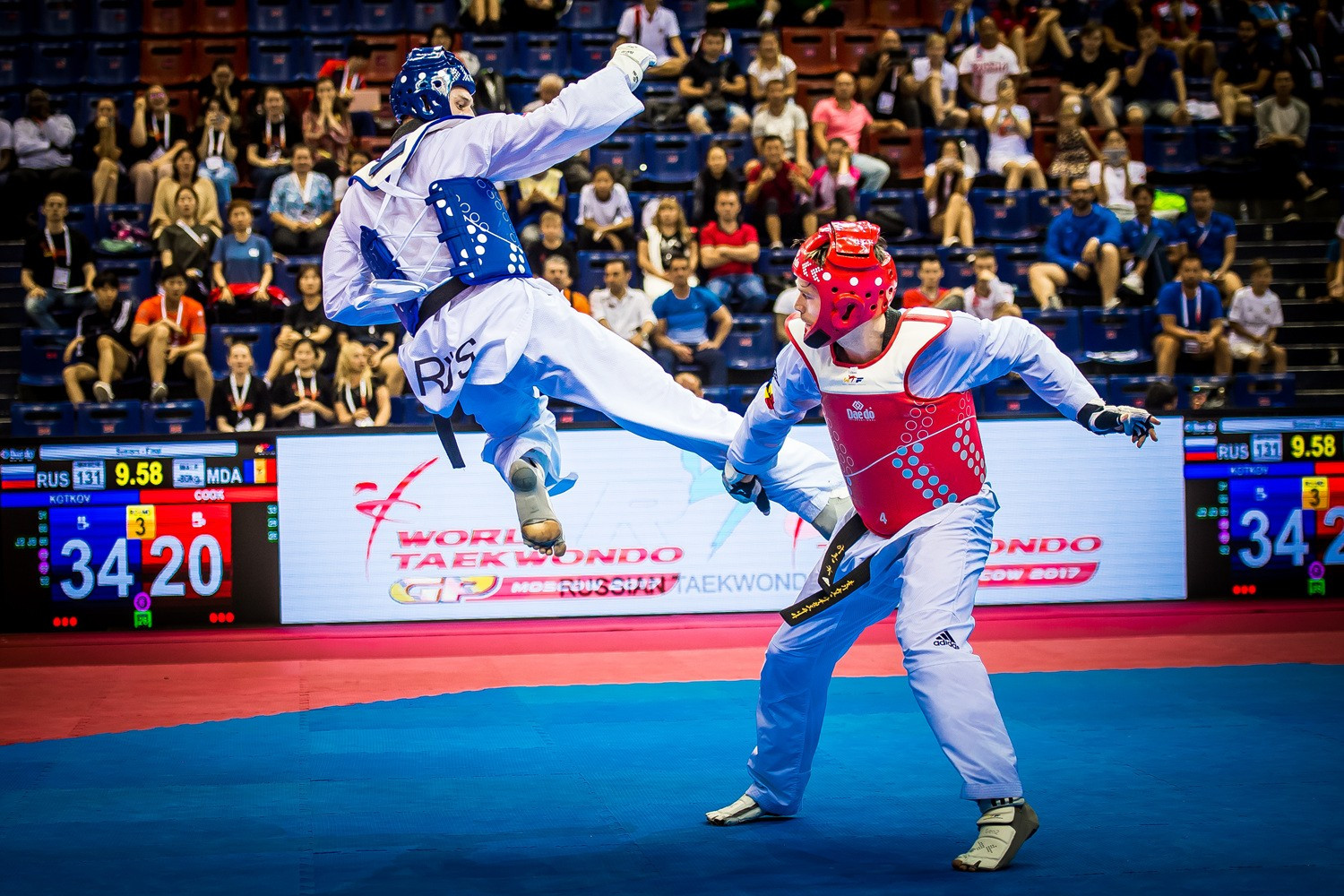 Kotkov overcomes Cook to claim thrilling gold medal at World Taekwondo Grand Prix in Moscow