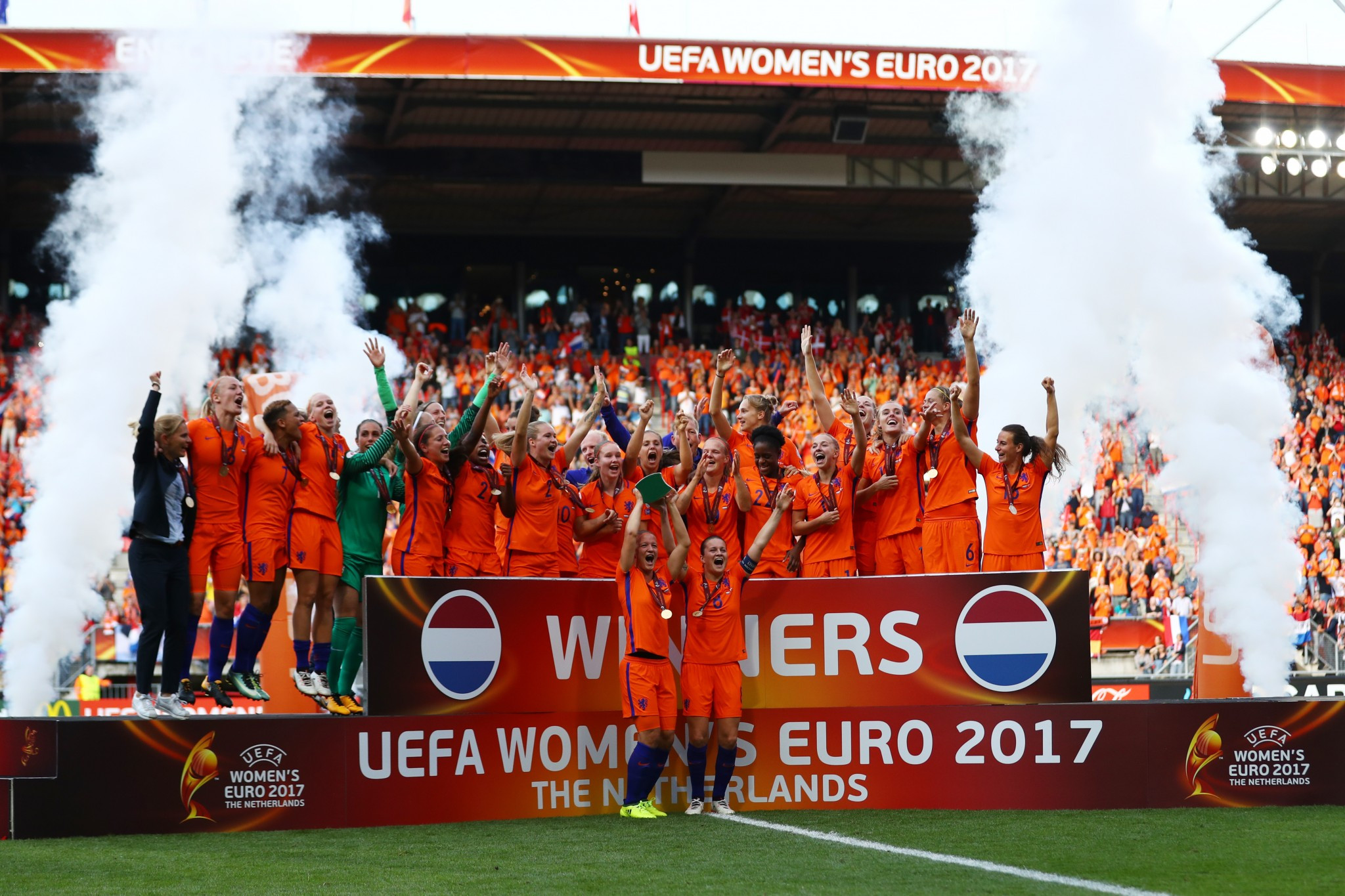 Dutch delight as hosts win thrilling UEFA Women's European Championships final against Denmark