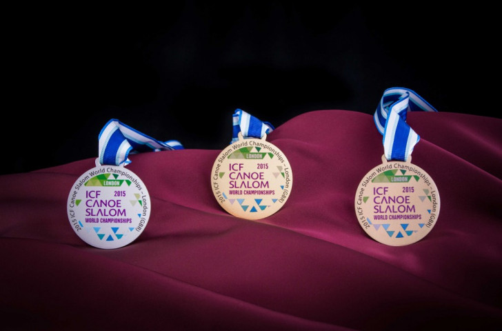 The back of the medals, which the world's best paddlers will be aiming to get their hands on
