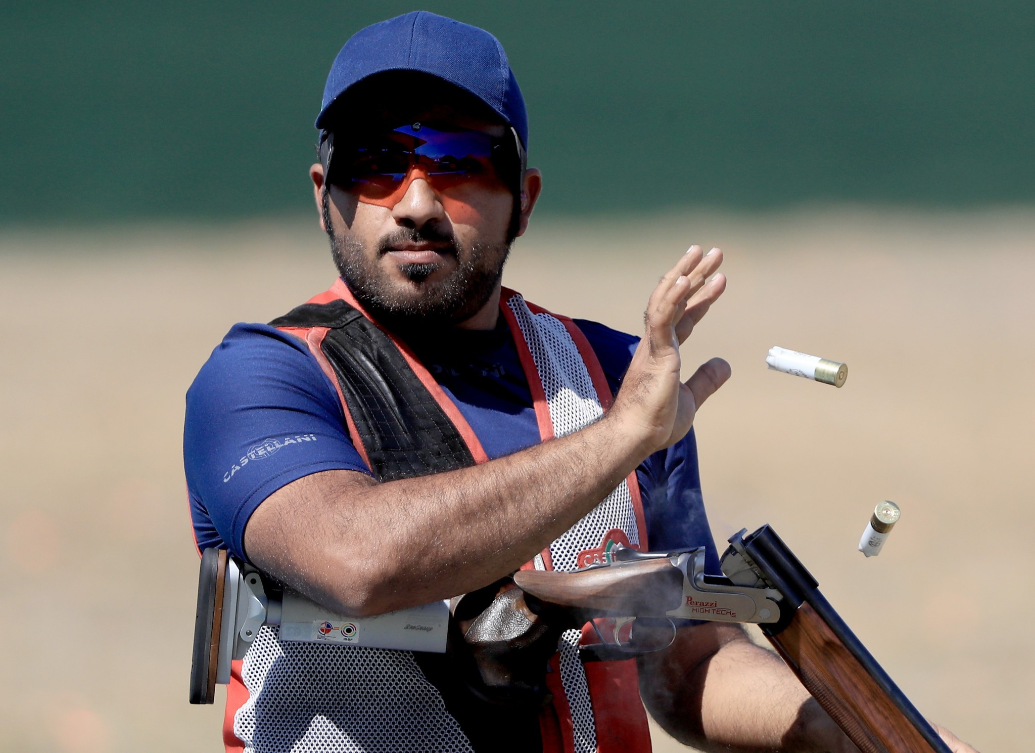 Khaled Alkaabi finished second in the men's double trap individual event ©Getty Images