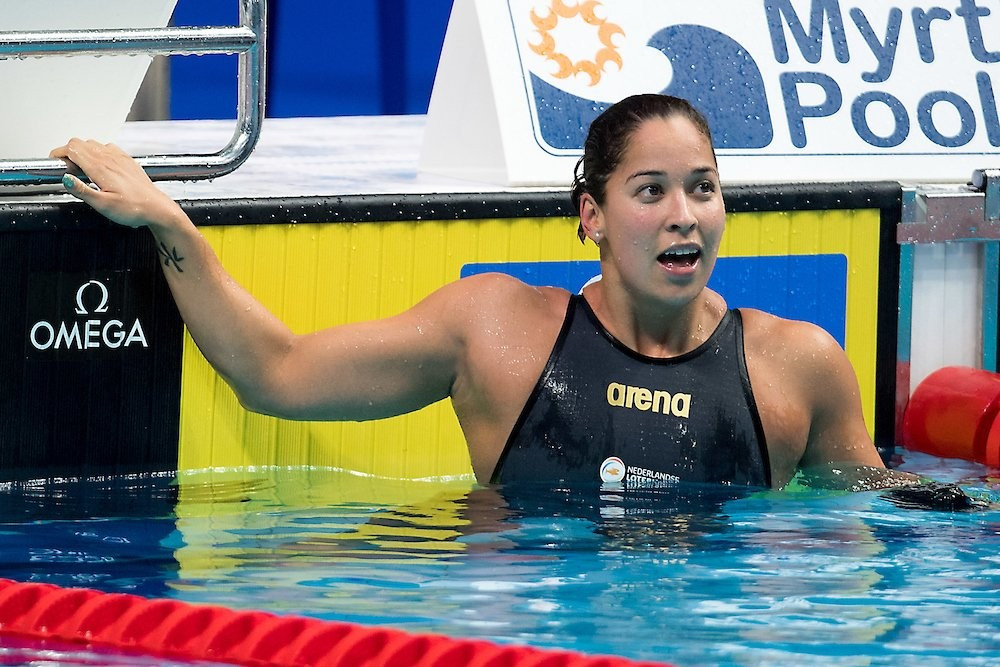 The Netherlands' Ranomi Kromowidjojo set a world record on her way to a gold medal today ©FINA