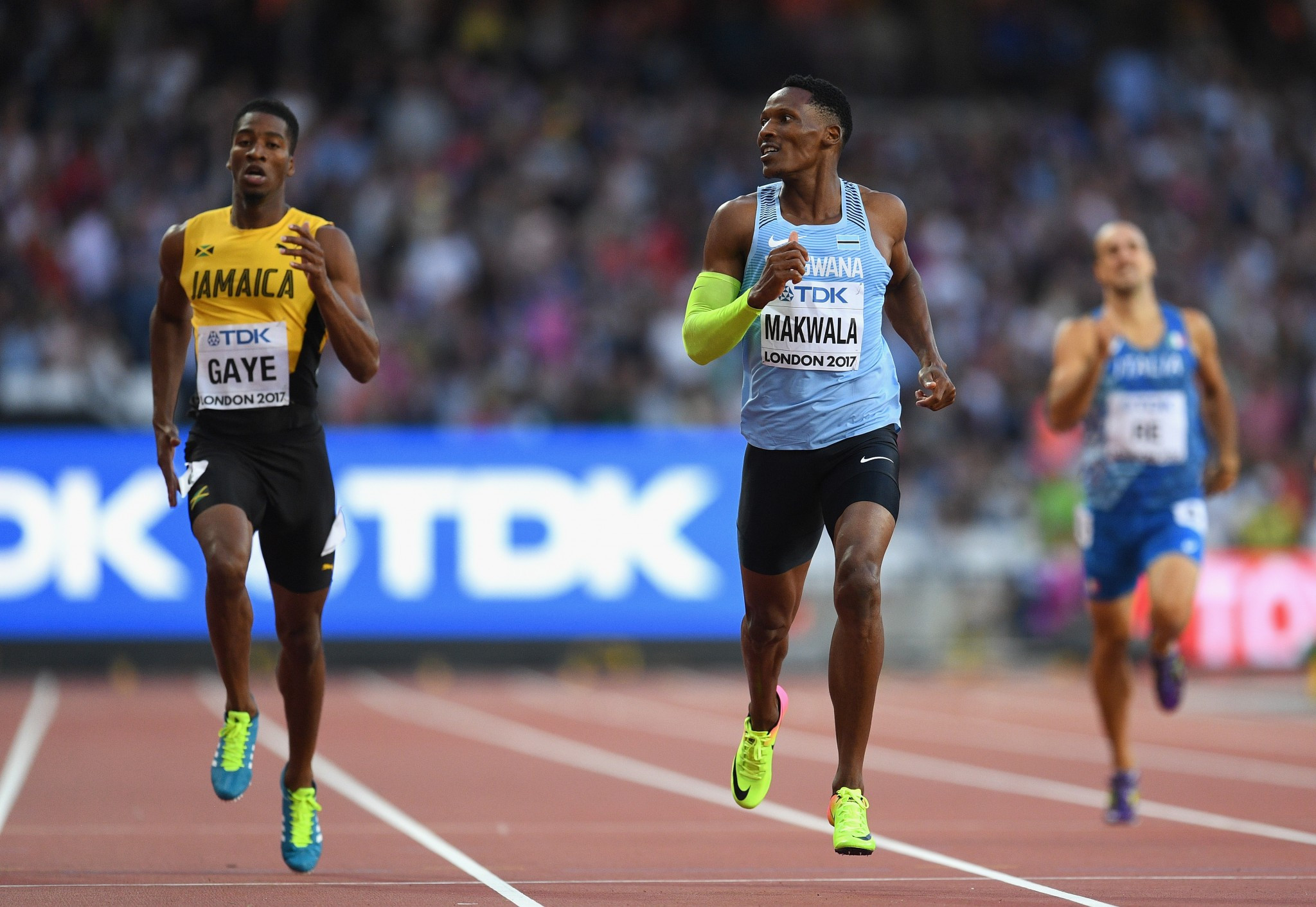 Botswana's Isaac Makwala was forced to withdraw from the 200m yesterday due to suffering from the illness ©Getty Images