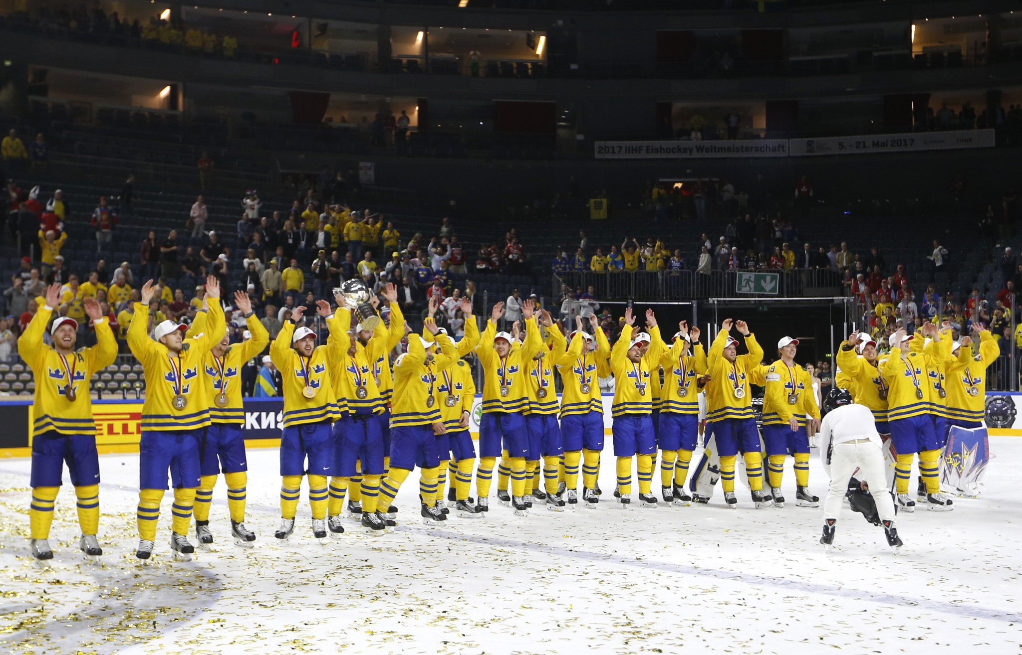 Holders Sweden will face Belarus in their opening match of the 2018 IIHF World Championships ©Getty Images