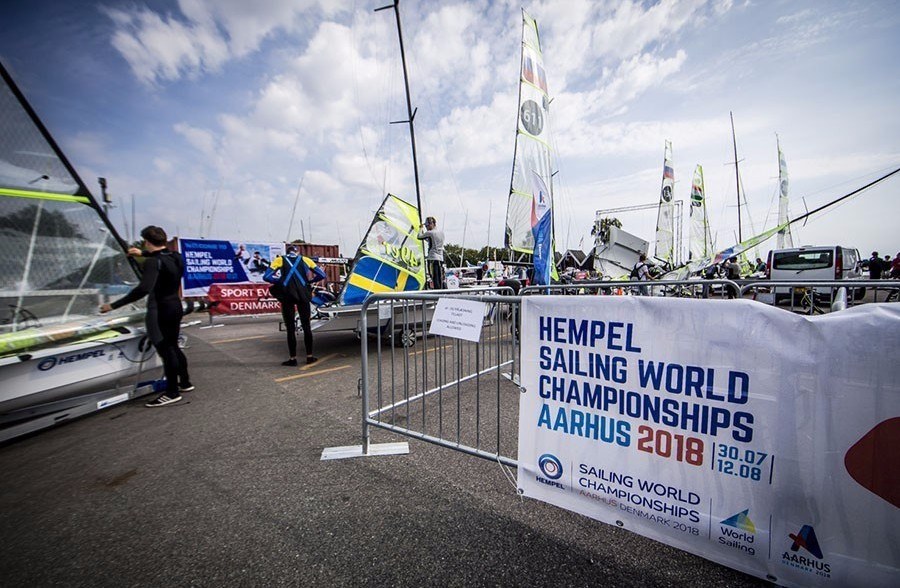 Over 370 sailors from 54 nations are participating at the test event ©World Sailing