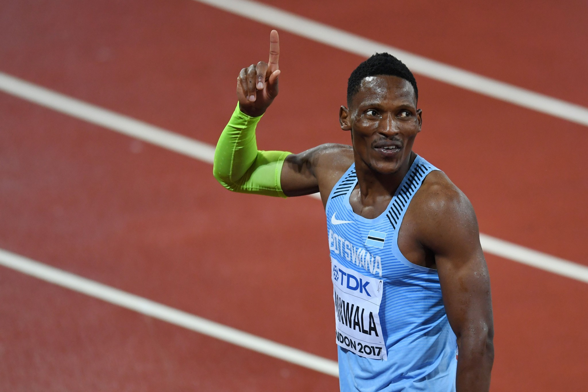Botswana's Isaac Makwala was allowed to compete in the 200m after being quarantined ©Getty Images