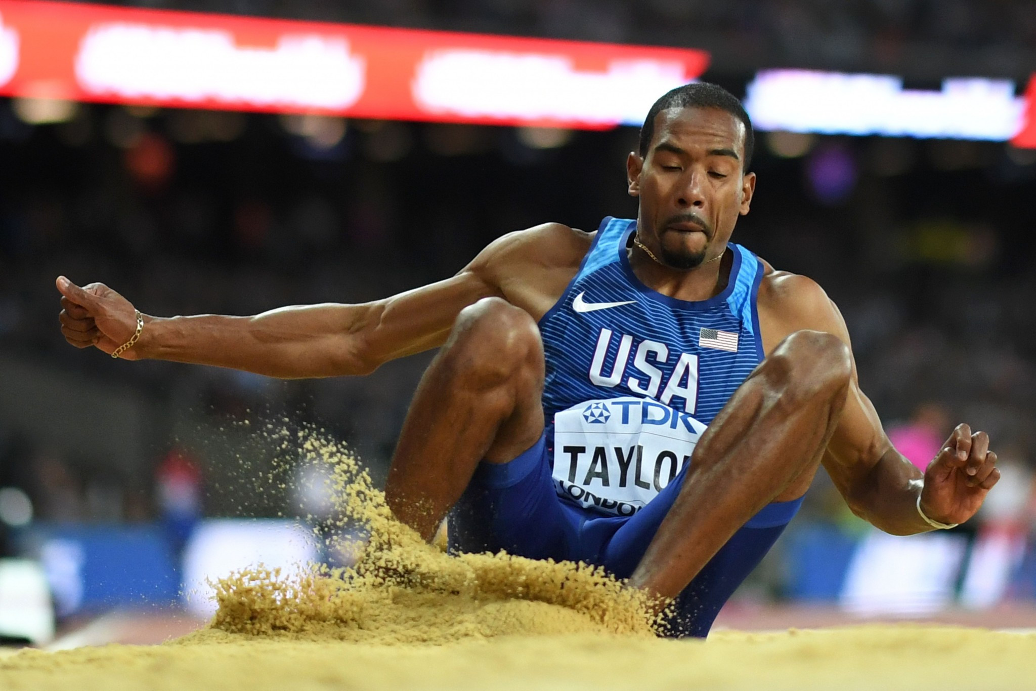 Christian Taylor won another major title in the triple jump ©Getty Images