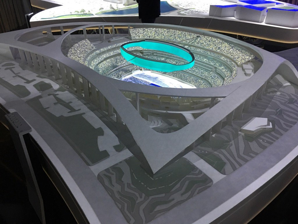 Model images have been released of the stadium proposed to host one of the two Opening Ceremonies for the 2028 Olympic Games in Los Angeles ©Sam Farmer/Twitter