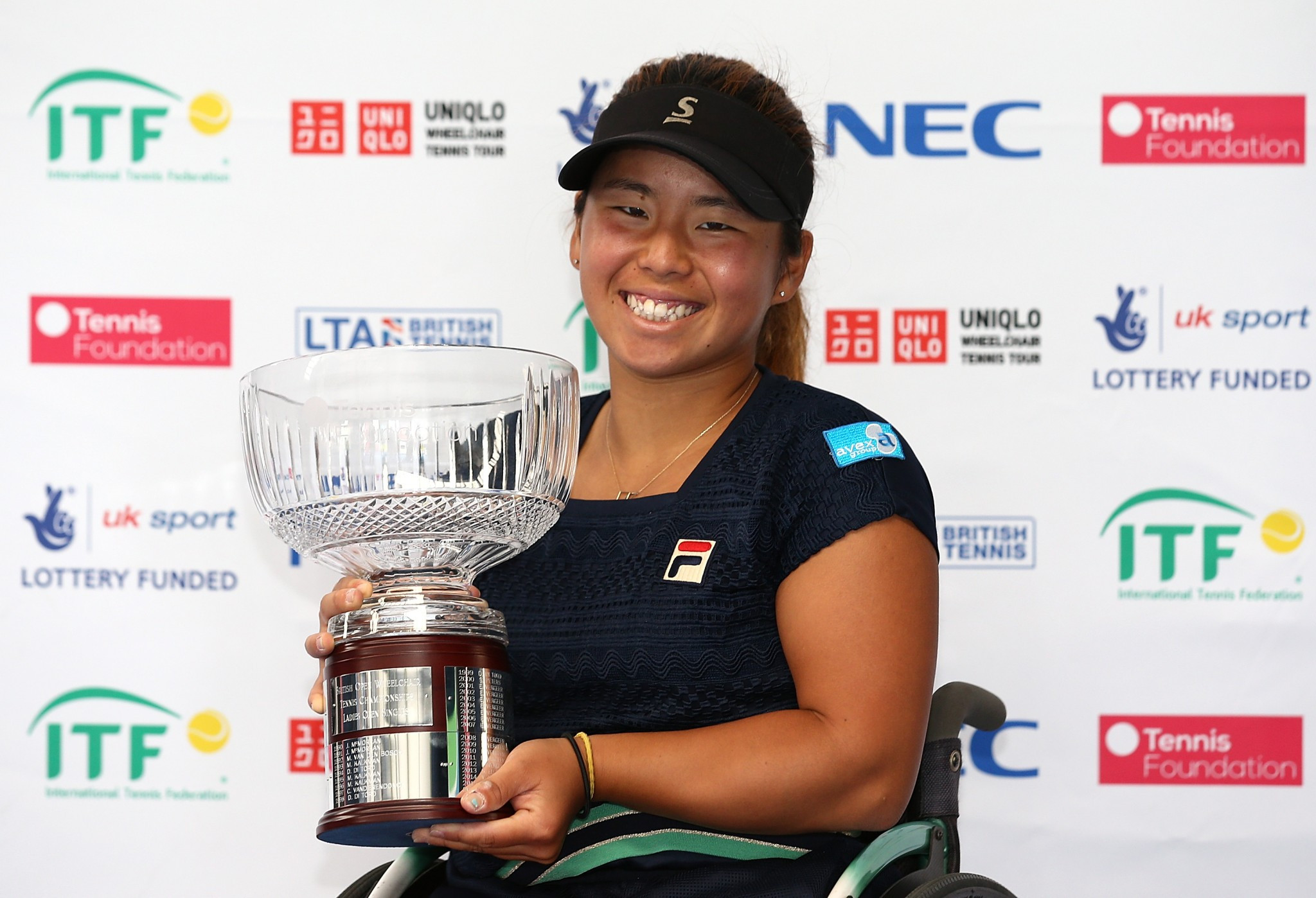Yui Kamiji has stayed in first place of the ITF wheelchair tennis women's rankings ©Getty Images