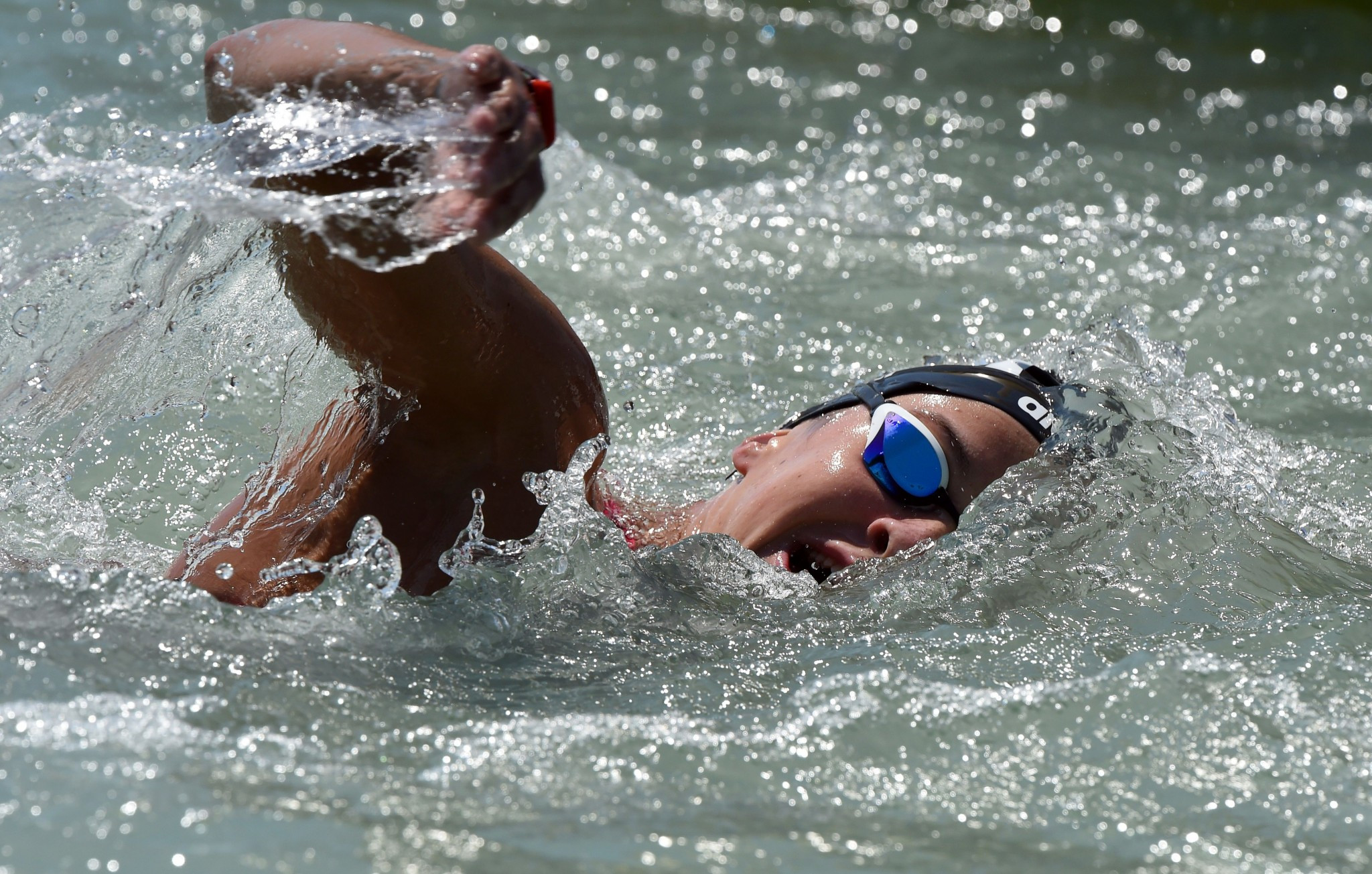 Italy's Arianna Bridi won last year’s Marathon Swimming World Cup at Lac-Mégantic ©Getty Images