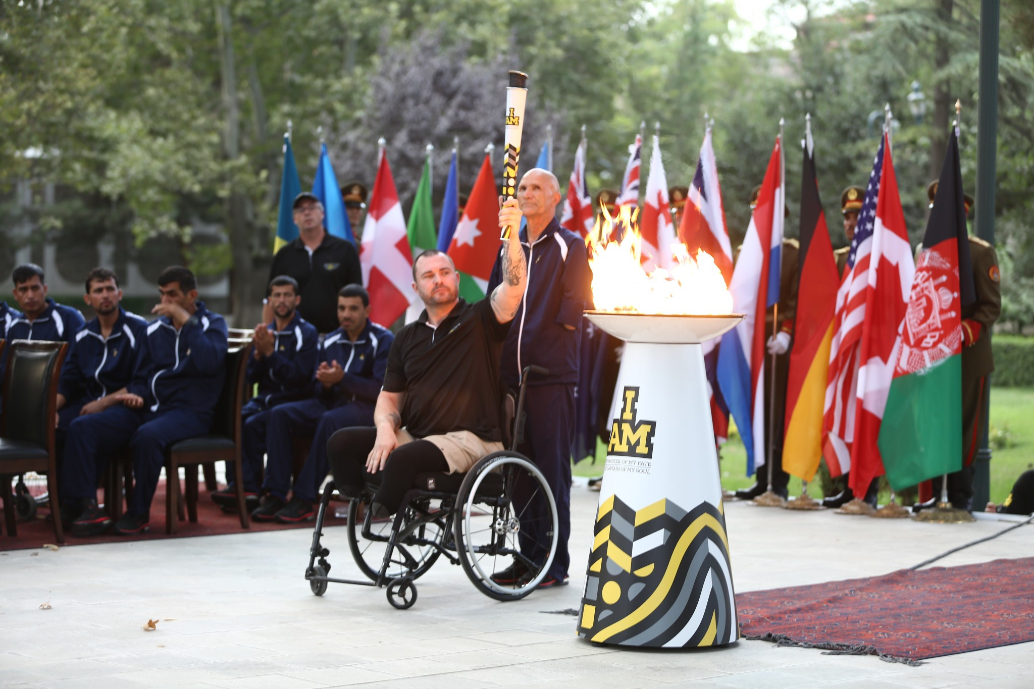 Invictus Games flame lit in Kabul