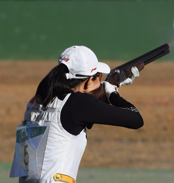 Wei Meng of China won the women's skeet title today ©Getty Images
