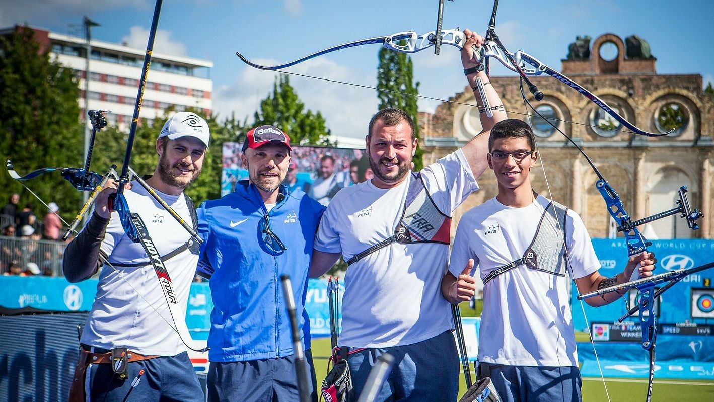 France secured men's team archery gold ©World Archery