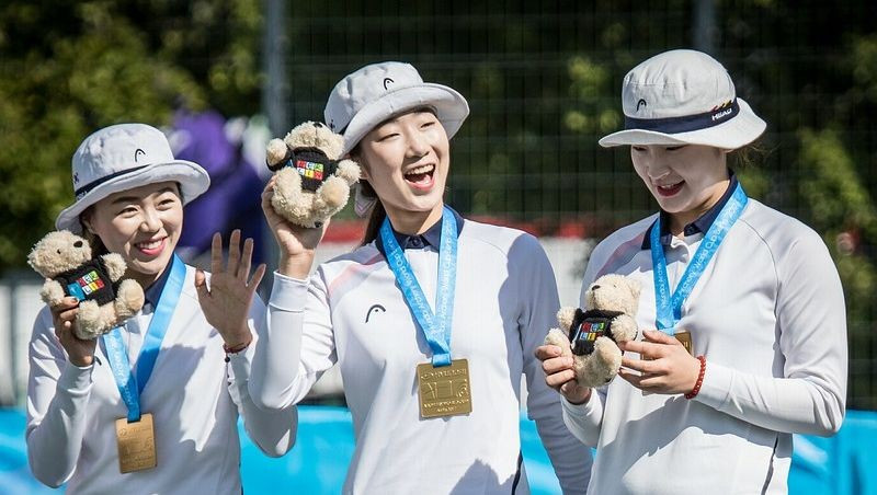 South Korea secured victory in the women's team competition ©World Archery