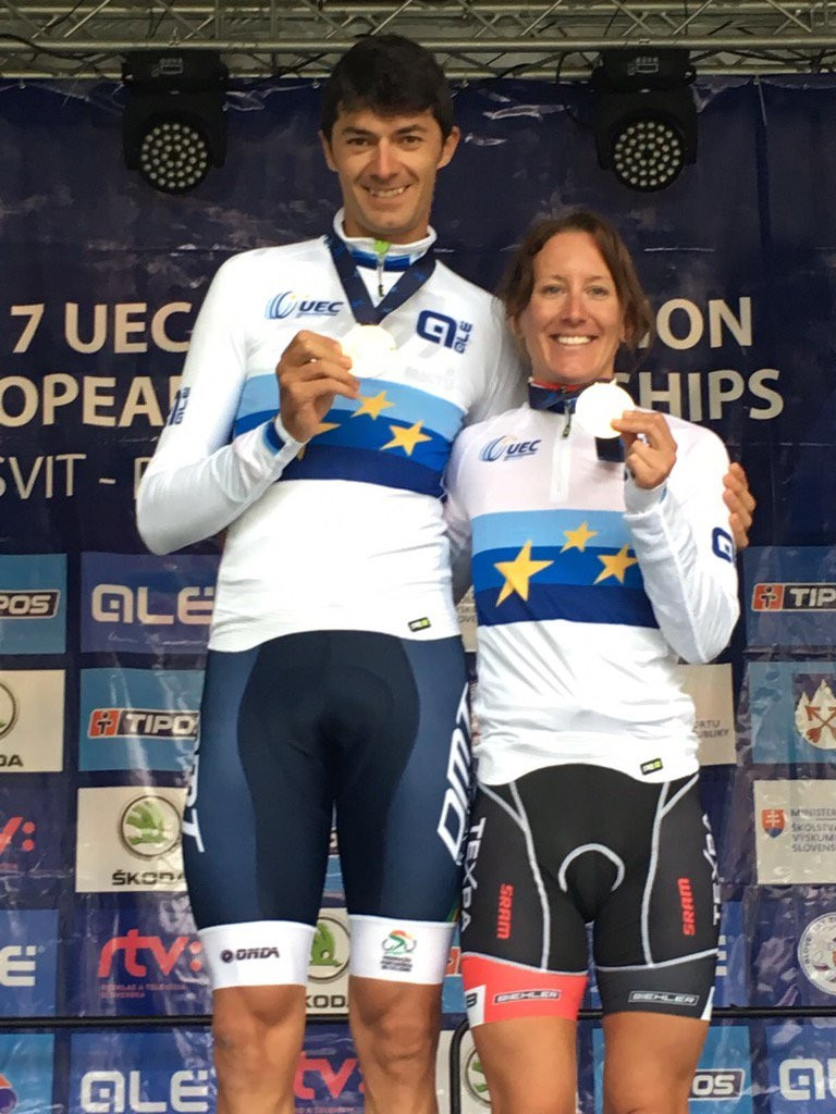 Tiago Ferreria of Portugal and Austria's Christina Kollmann won European titles in Slovakia ©UEC