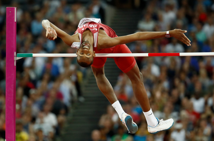 Qatar's Mutaz Essa Barshim was an unstoppable force as he claimed his first global outdoor high jump gold ©Getty Images