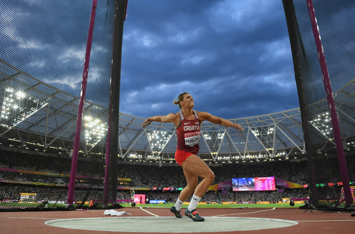 The sky's the limit as Croatia's Sandra Perković reclaims her world discus title ©Getty Images