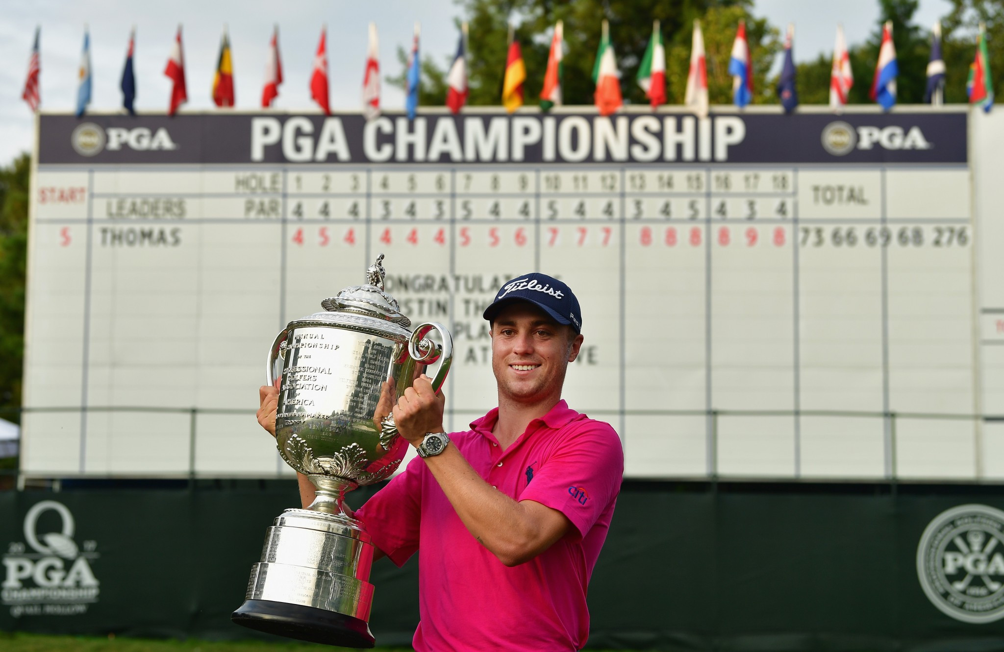 Thomas triumphs at PGA Championship to win first major