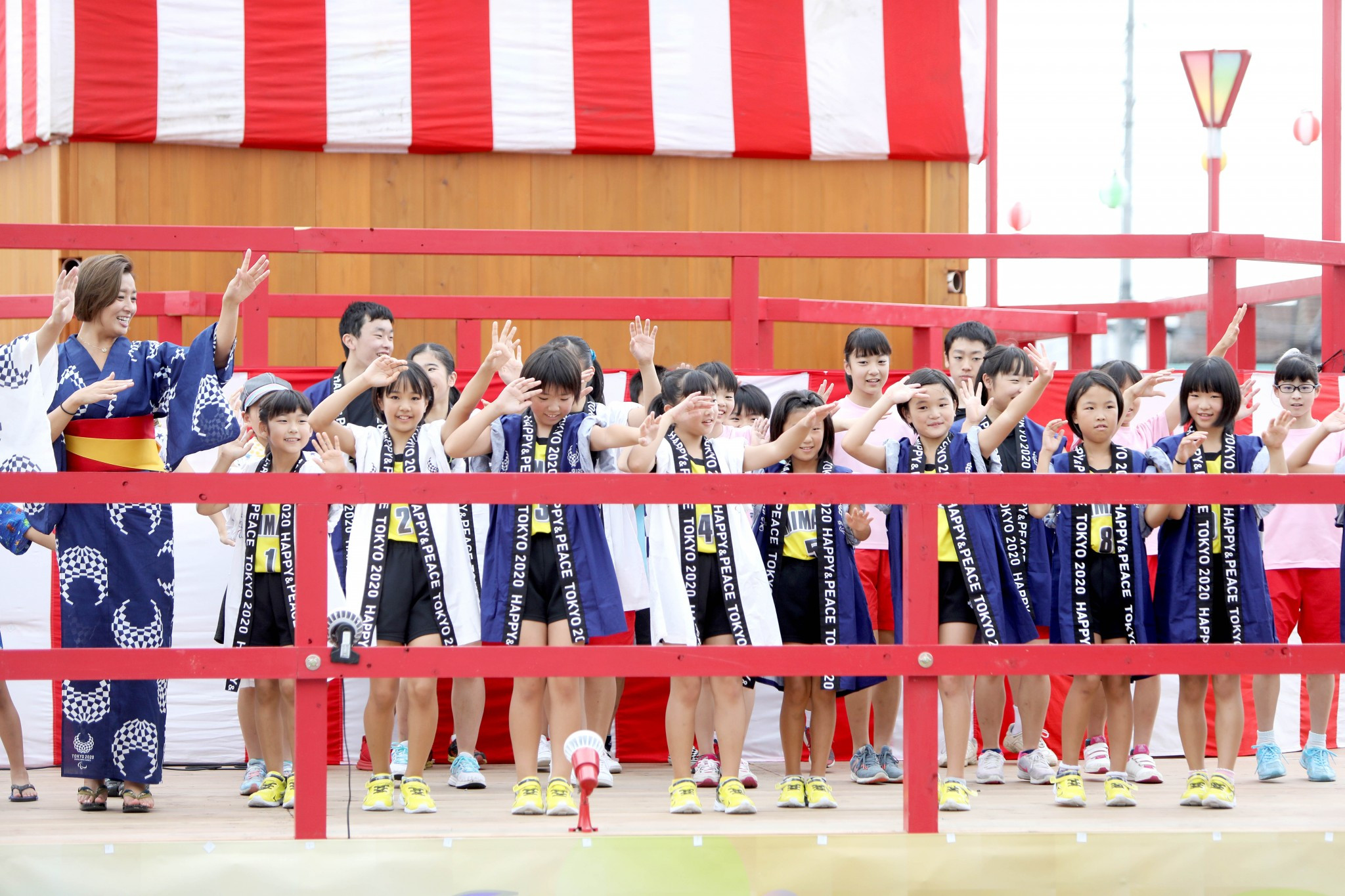 A traditional summer o-bon dance festival has taken place in Iwaki City in Fukushima ©Tokyo 2020