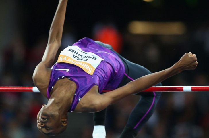 Qatar's Mutaz Essa Barshim, pictured competing in London last weekend, suffered a fourth consecutive IAAF Diamond League defeat in Stockholm, although he remains the leader in the Diamond Race competition ©Getty Images
