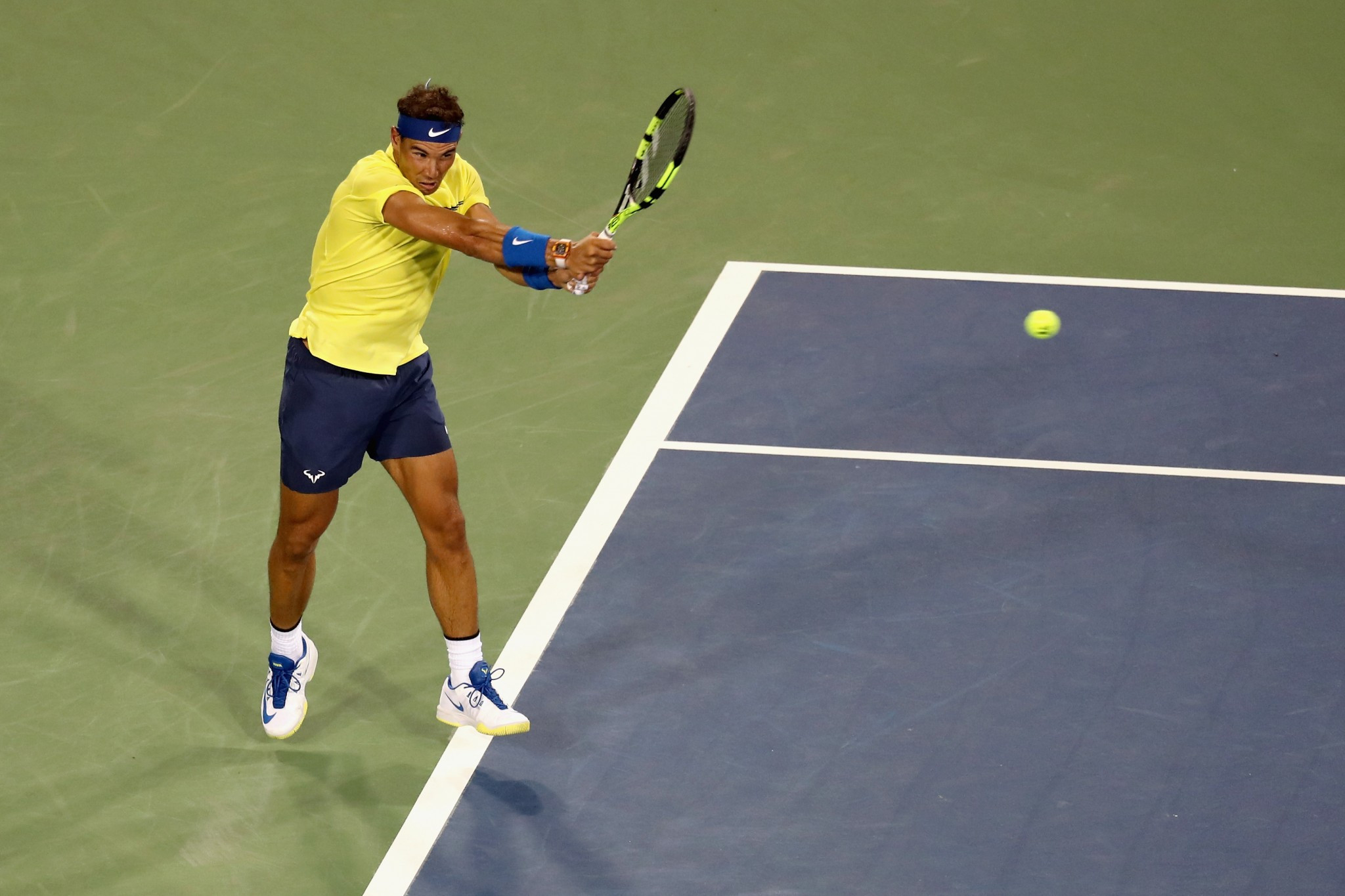 Rafael Nadal booked his place in the third round of the Cincinnati Masters ©Getty Images