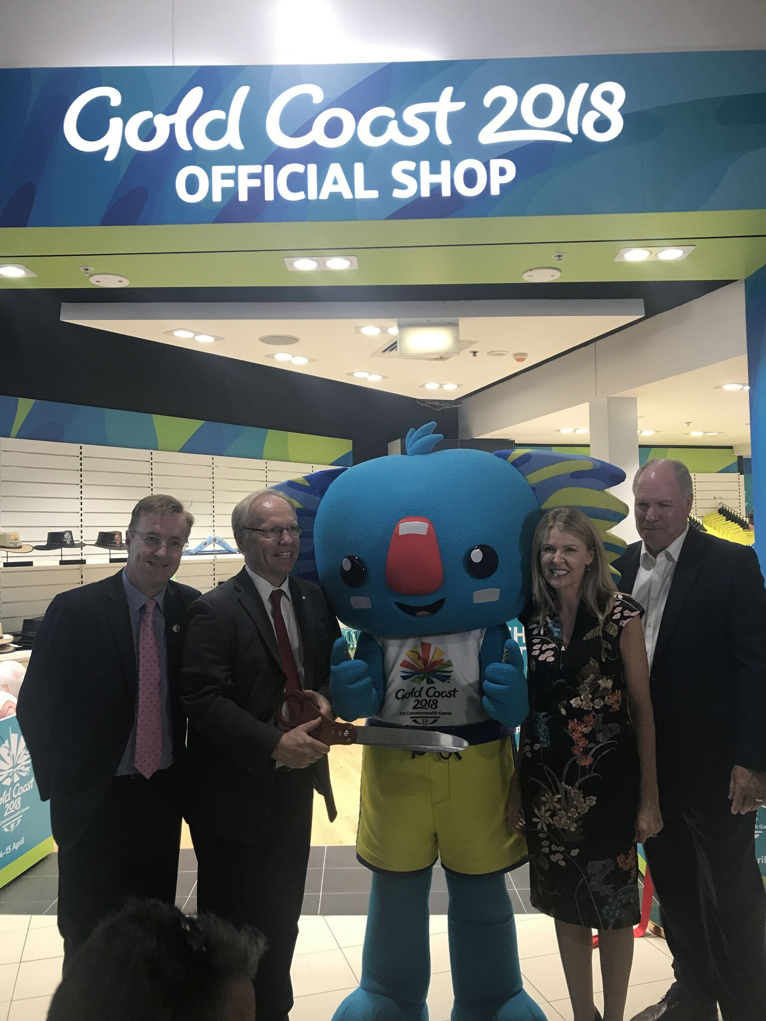 The first Gold Coast 2018 merchandise store at the airport has been opened ©Gold Coast 2018