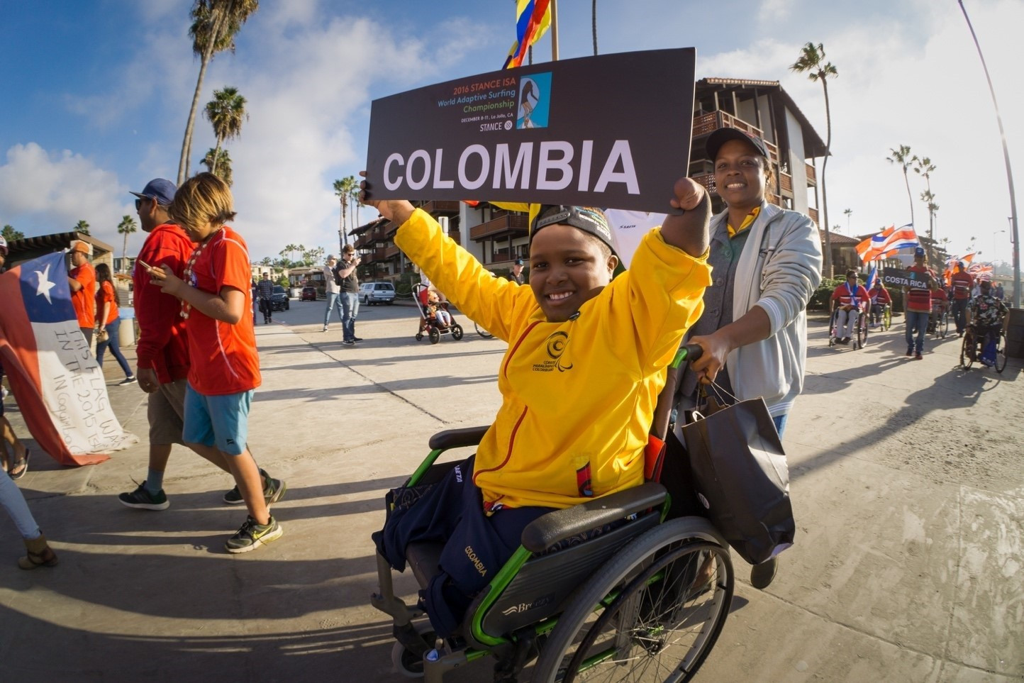 Colombia's adaptive surfer Freddy Marimón will benefit from the programme ©ISA