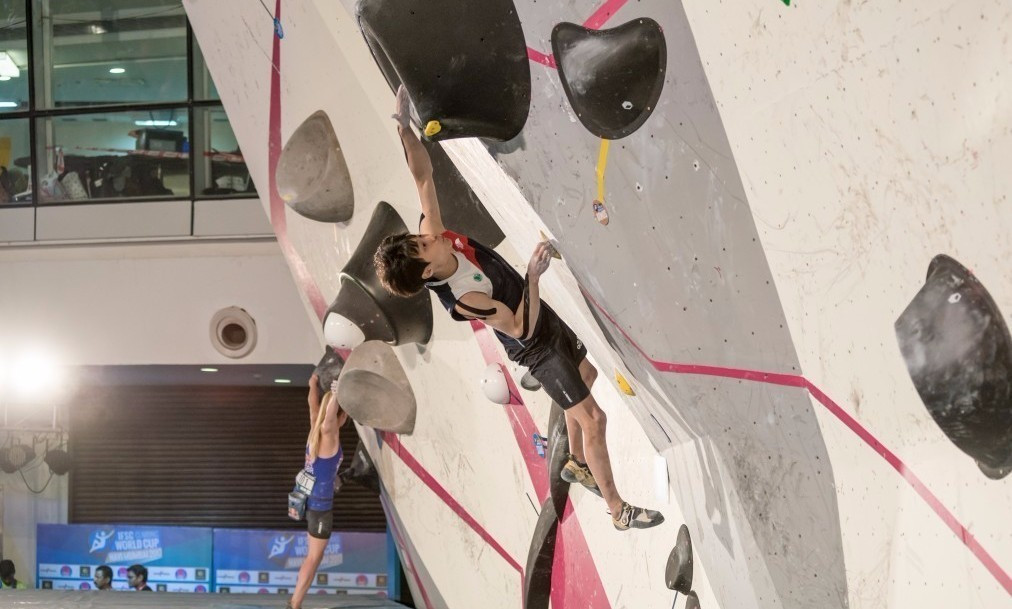 Korea's Jongwon Chon faces a crucial final test in Munich if he is to secure the International Federation of Sports Climbing’s Bouldering World Cup title on Saturday ©IFSC