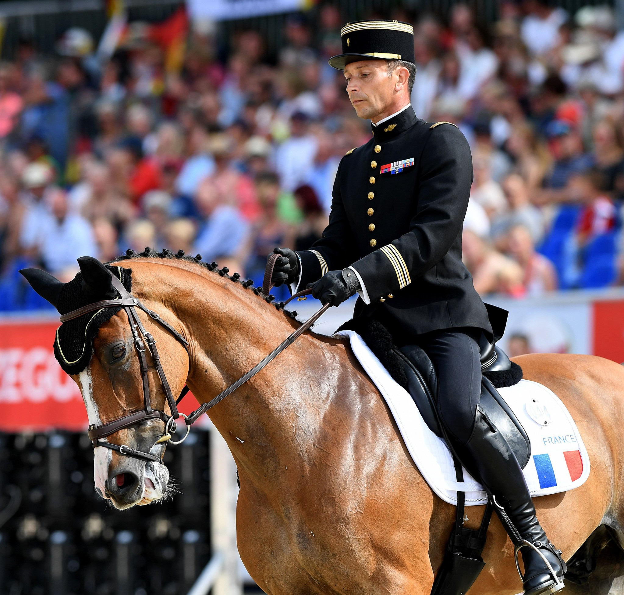 Thibaut Valette, one of the French gold medallists in the team eventing at last year's Rio Games, is eighth in the standings  ©Getty Images