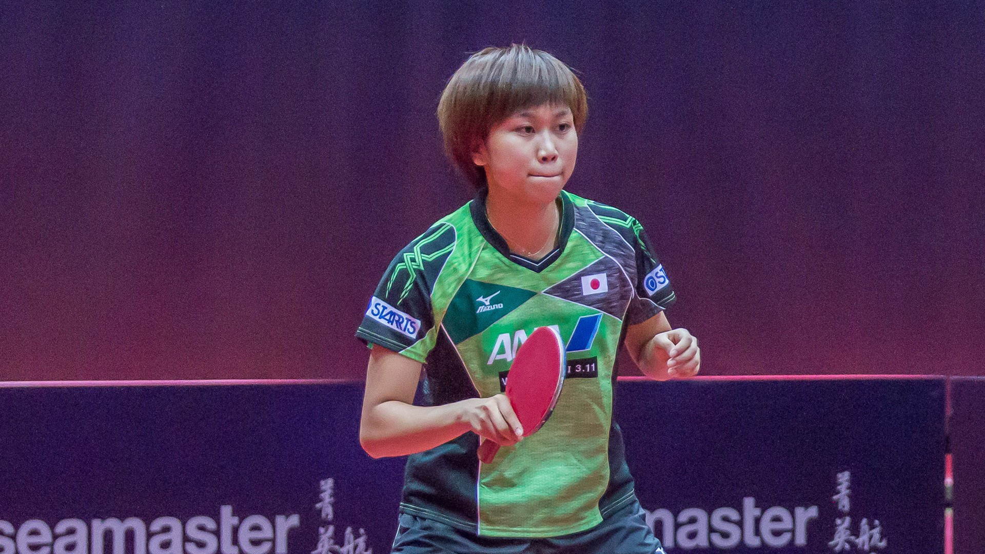 Hitomi Sato of Japan safely progressed in the women's tournament ©Chris Petkov/ITTF