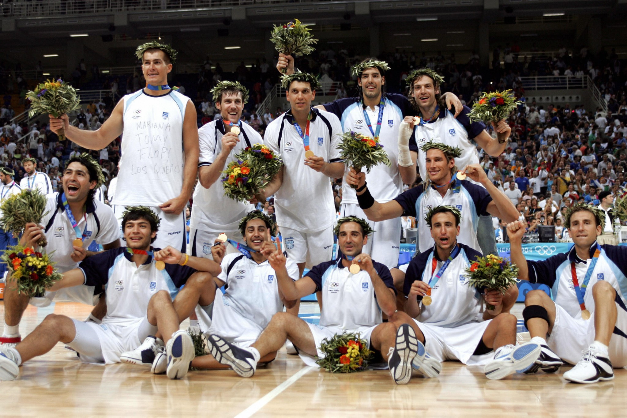 Argentina claimed the men's basketball gold at Athens 2004 ©Getty Images