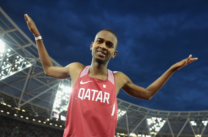 Qatar's Mutaz Essa Barshim will be aiming to beat the Alexander Stadium record of 2.38m at tomorrow's IAAF Diamond League meeting ©Getty Images