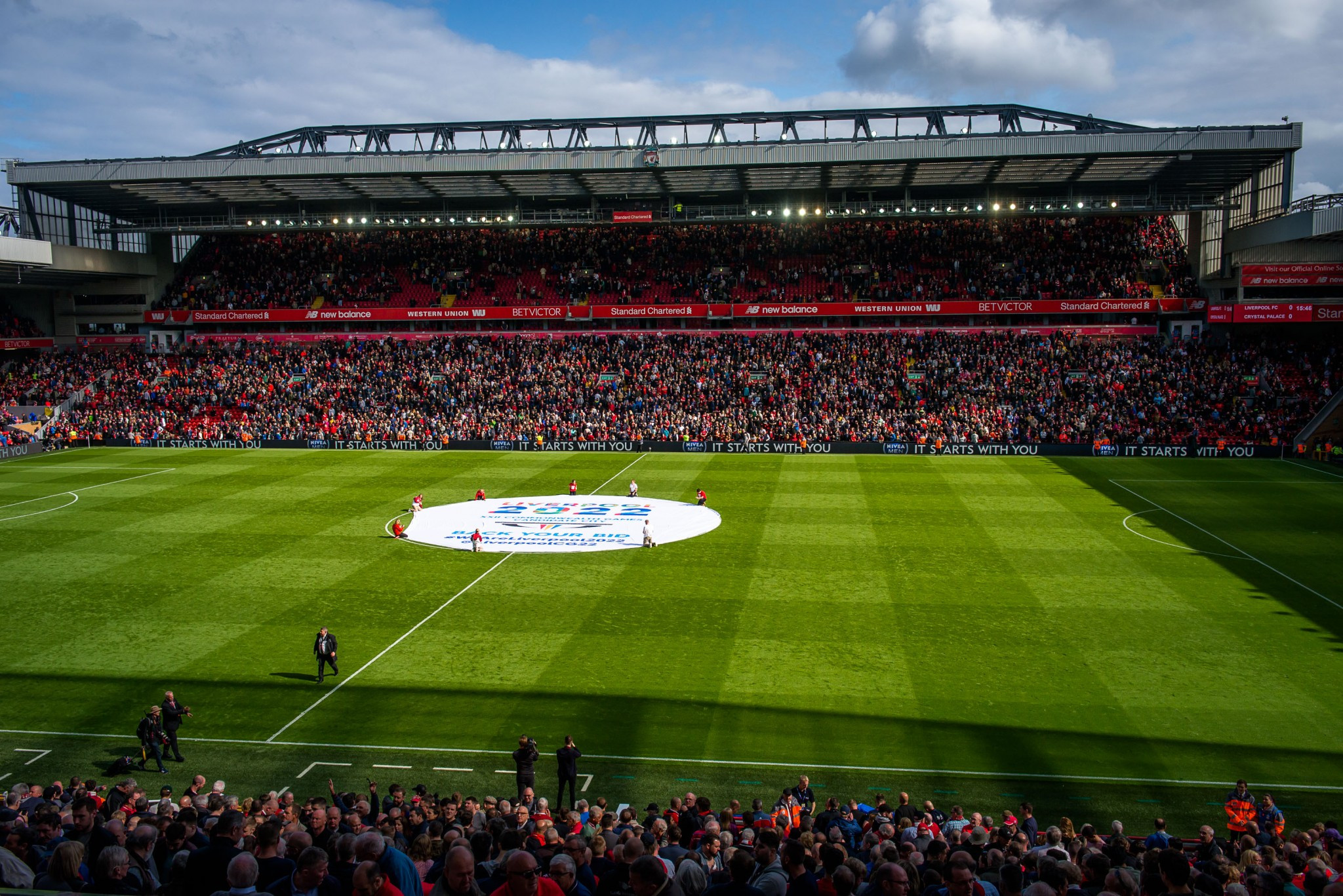 Anfield was another venue where the Baton was taken during the day ©Liverpool 2022