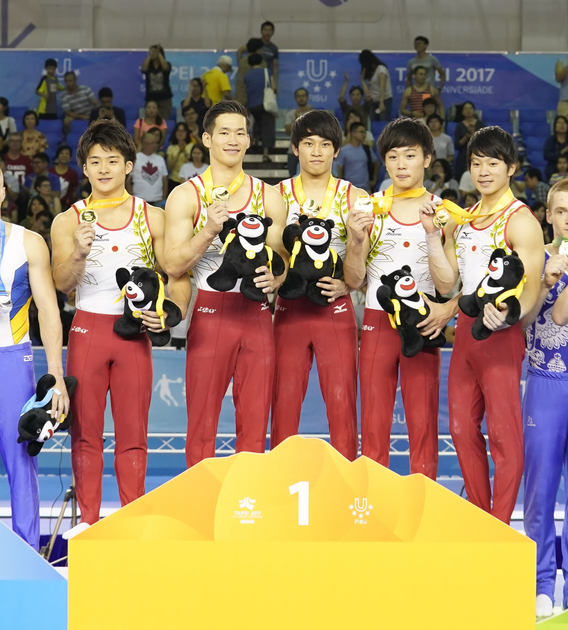 Japan took gold in the men's team artistic gymnastics event today ©Taipei 2017
