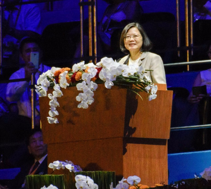 The Taipei Mayor suggested the protests had been aimed to disrupt Taiwan President Tsai Ing-wen's entrance ©Taipei 2017