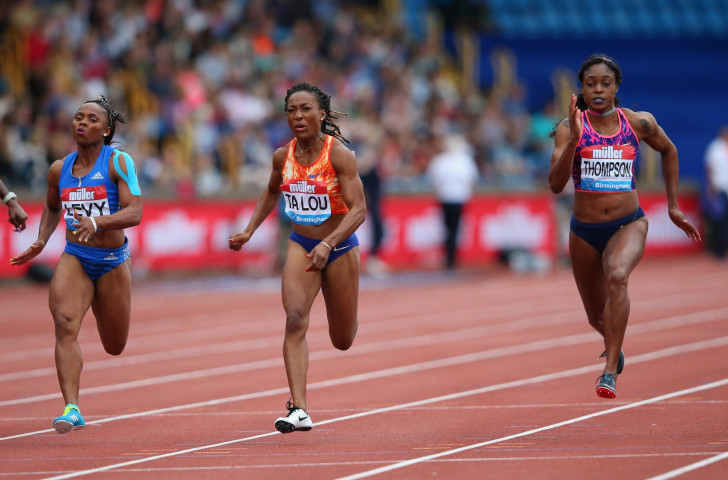 Jamaica's Olympic 100 and 200m champion Elaine Thompson got back to winning ways in Birmingham after finishing only fifth in the shorter sprint at the IAAF World Championships in London ©Getty Images