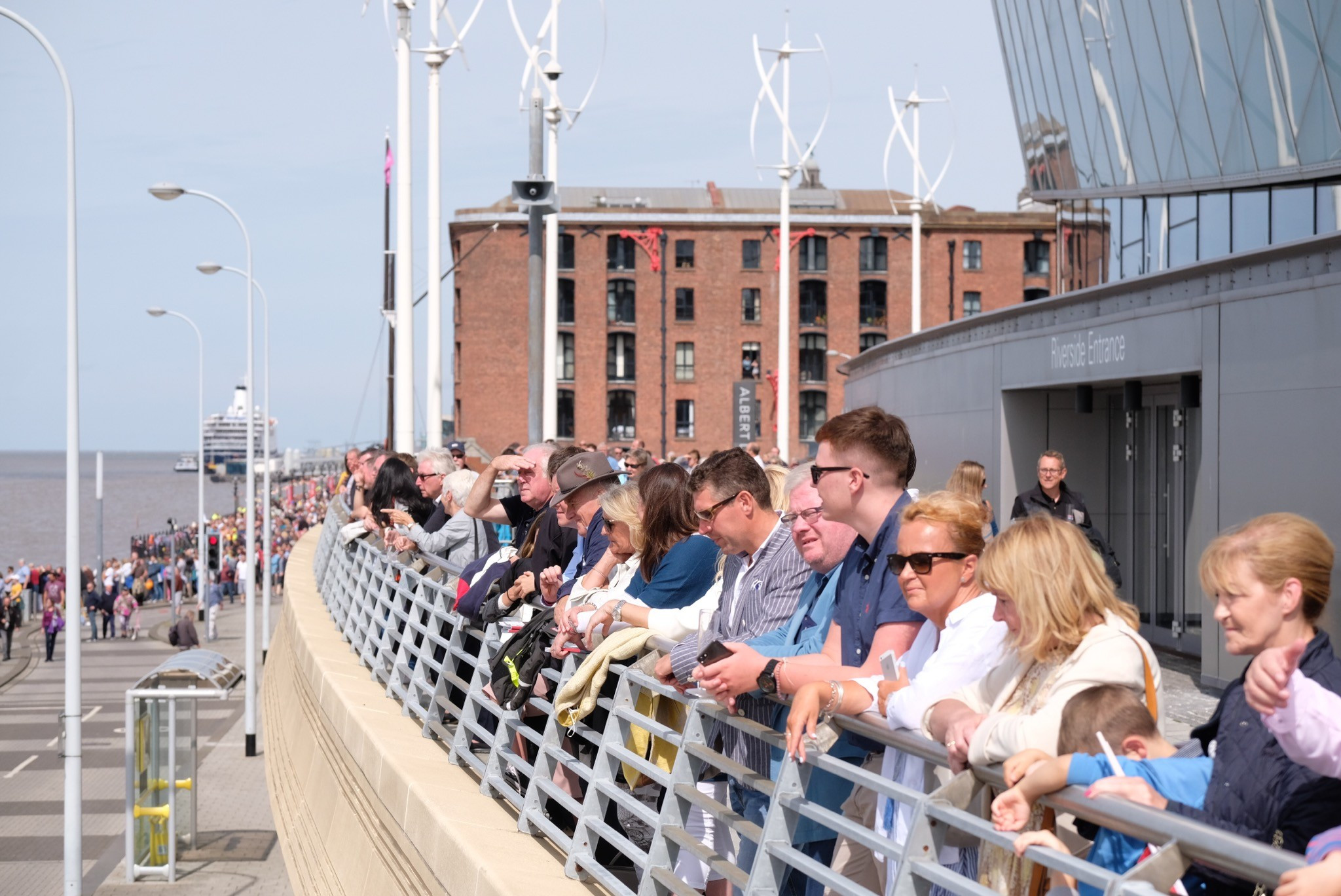 Thousands lined the docks in Liverpool to watch the 12 vessels in the Clipper Round the World Yacht Race set out on their 11-month voyage around the globe from the River Mersey ©Liverpool 2022
