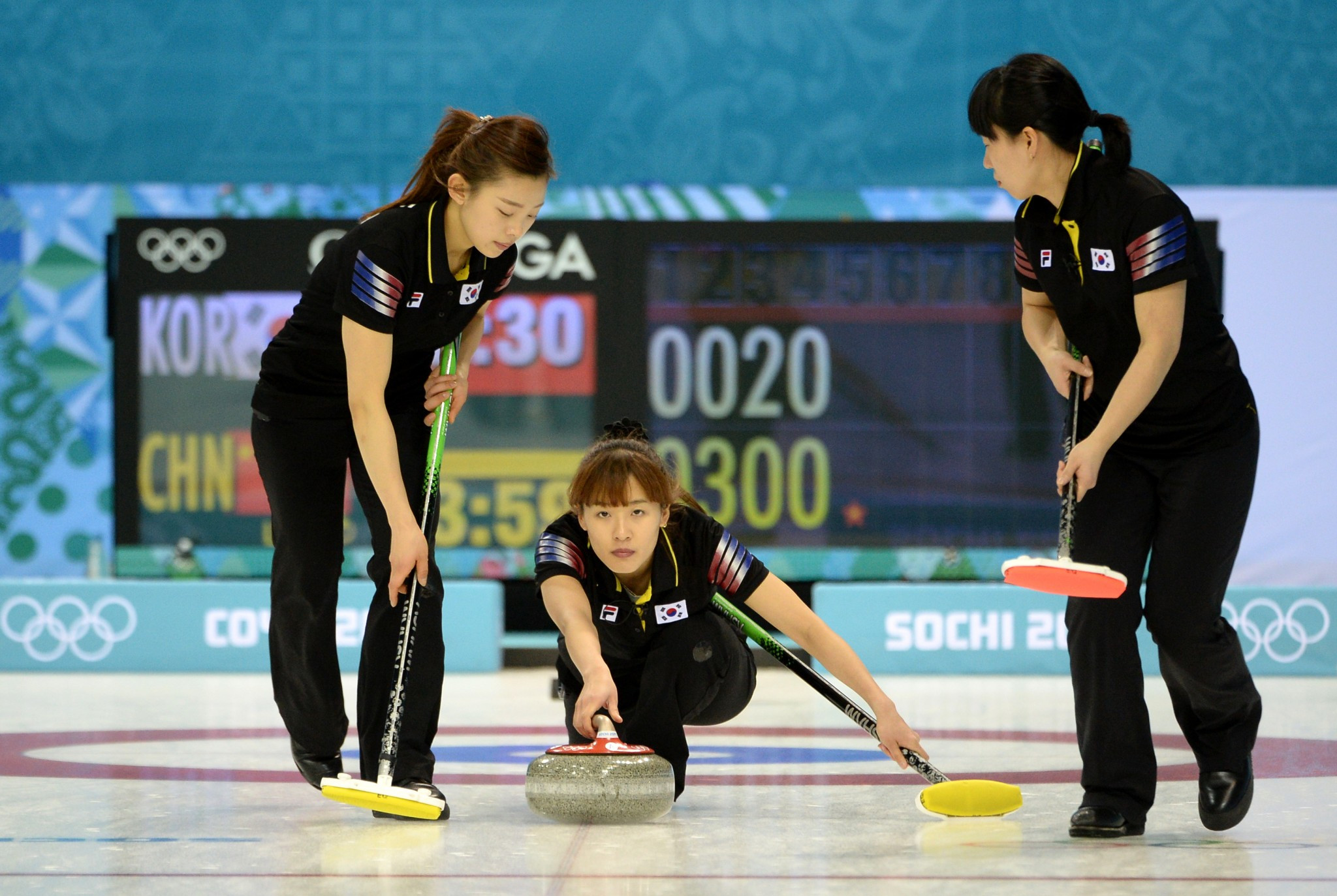 South Korea made their first appearance in curling at the Winter Olympics when the women's team featured at Sochi 2014 ©Getty Images