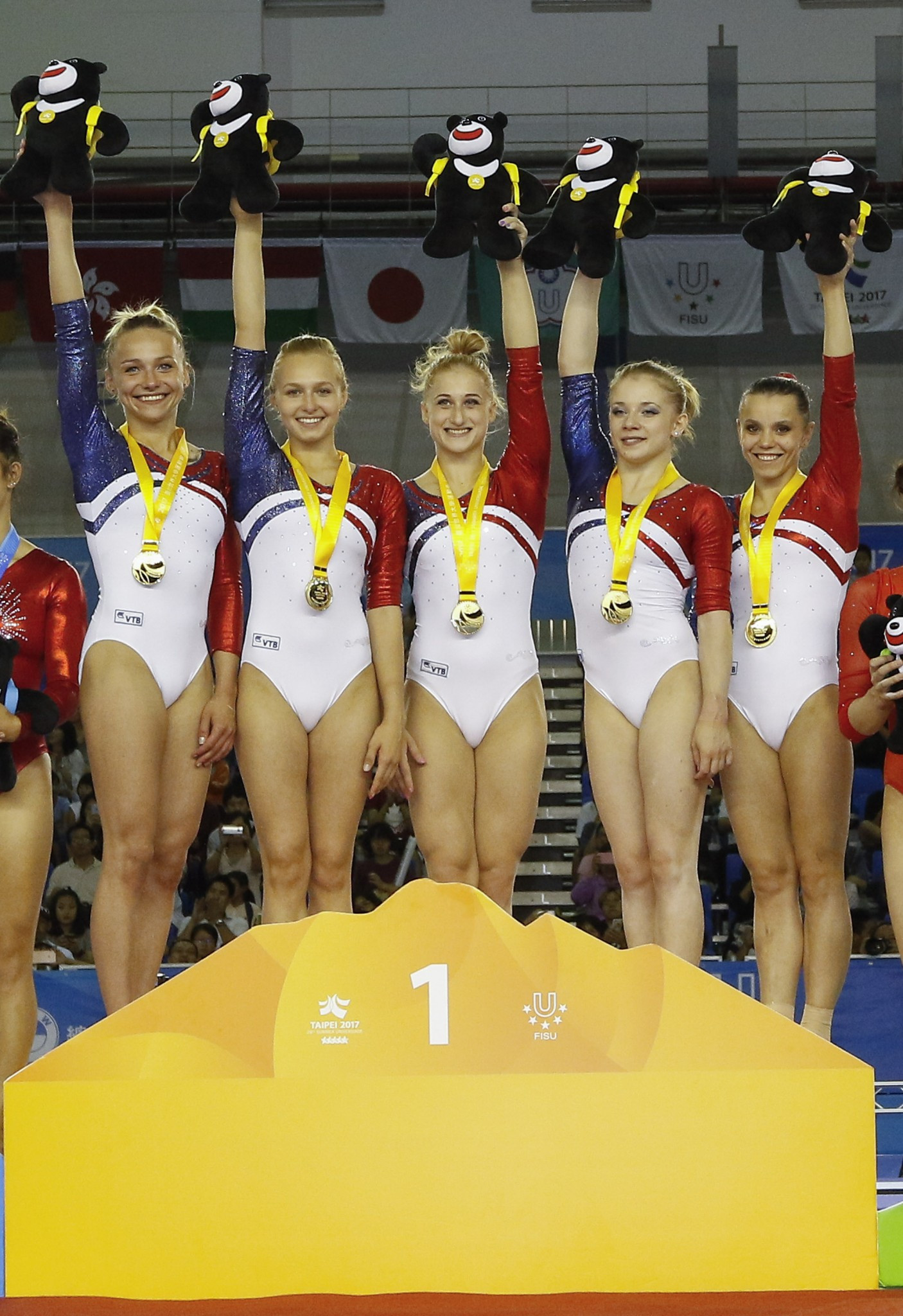 Russia secured gold in the women's gymnastics team final ©Taipei 2017