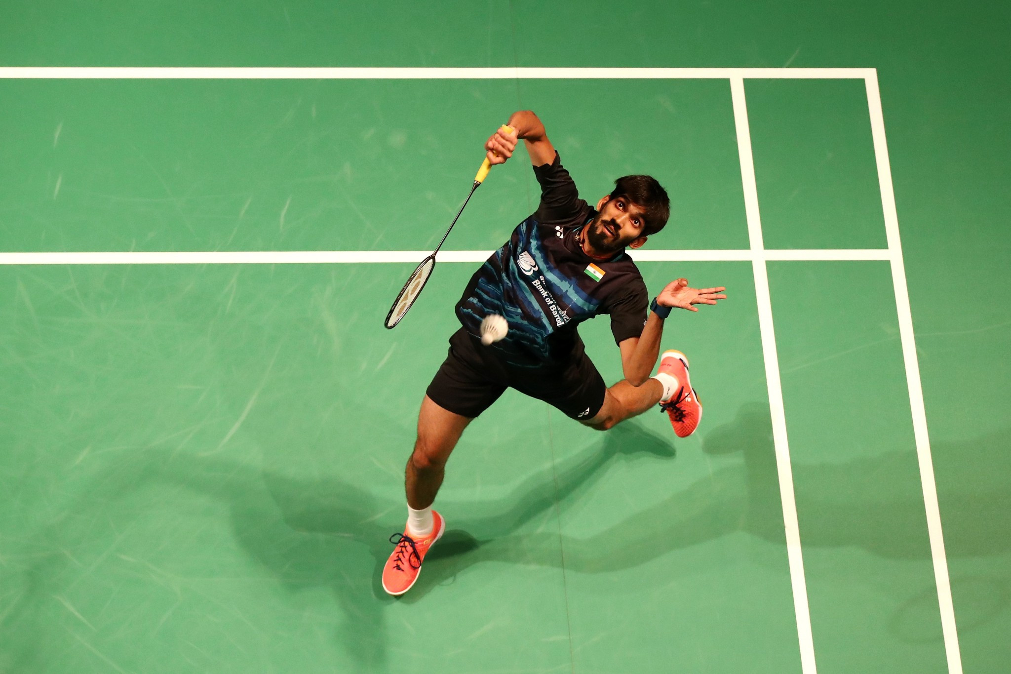 India's Srikanth Kidambi eased to victory in the first round of the men's singles competition ©Getty Images
