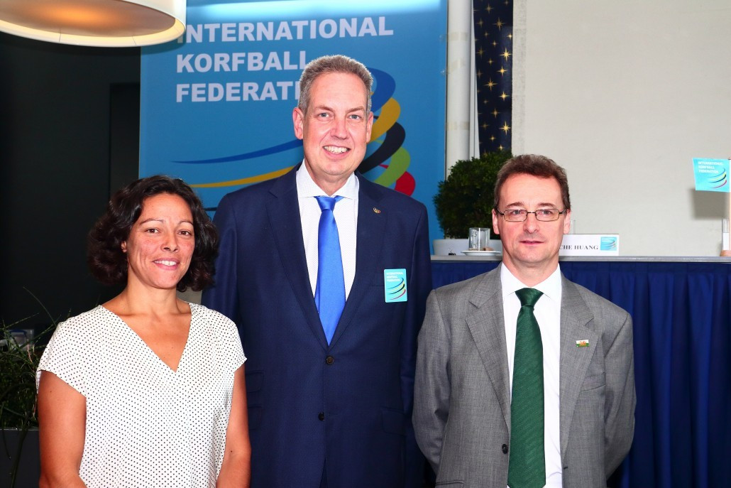 Joana Faria, left, is the new secretary general of the IKF ©IKF