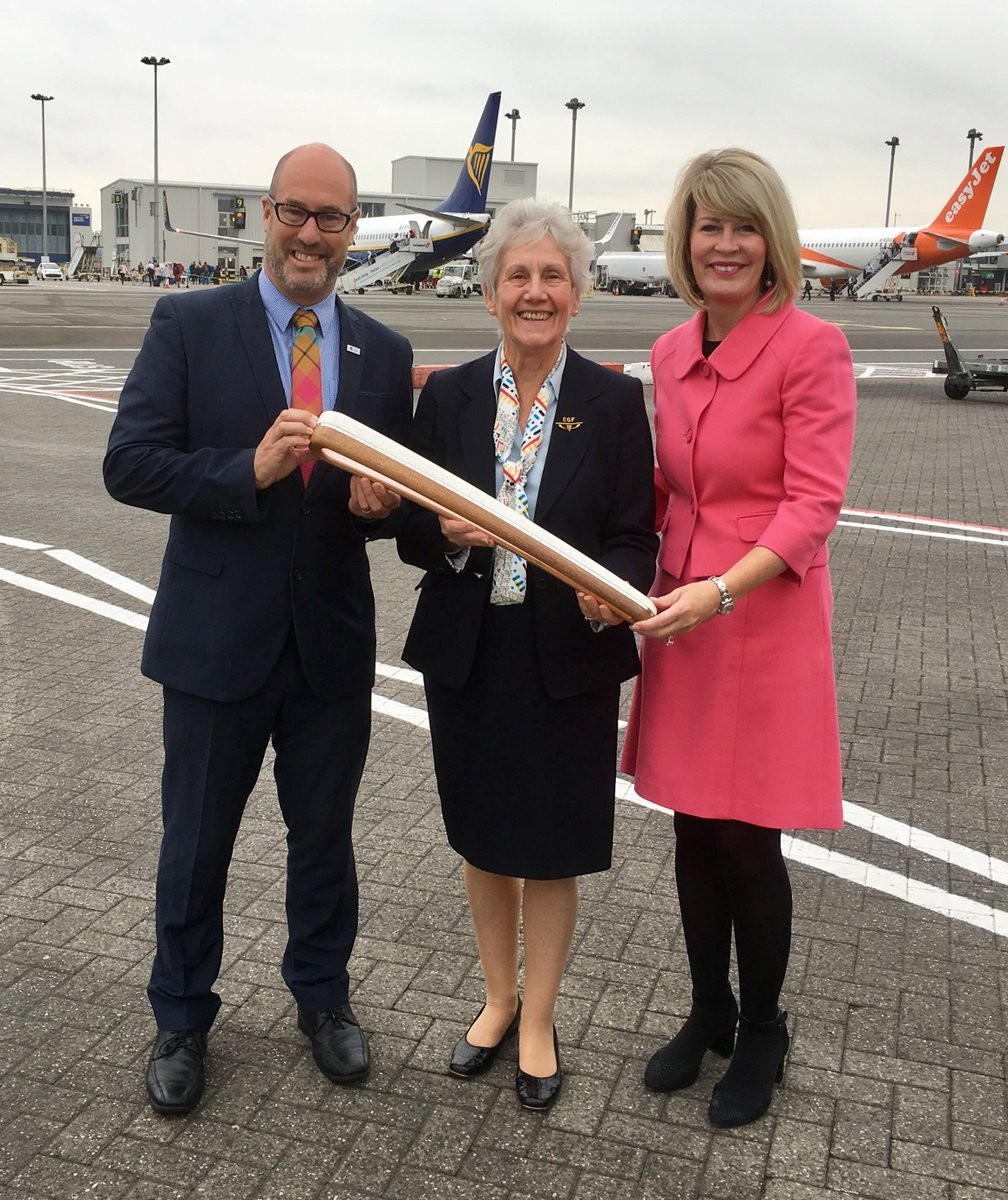 The Gold Coast 2018 Queen’s Baton Relay arrived in Scotland today ©Glasgow Airport/Twitter