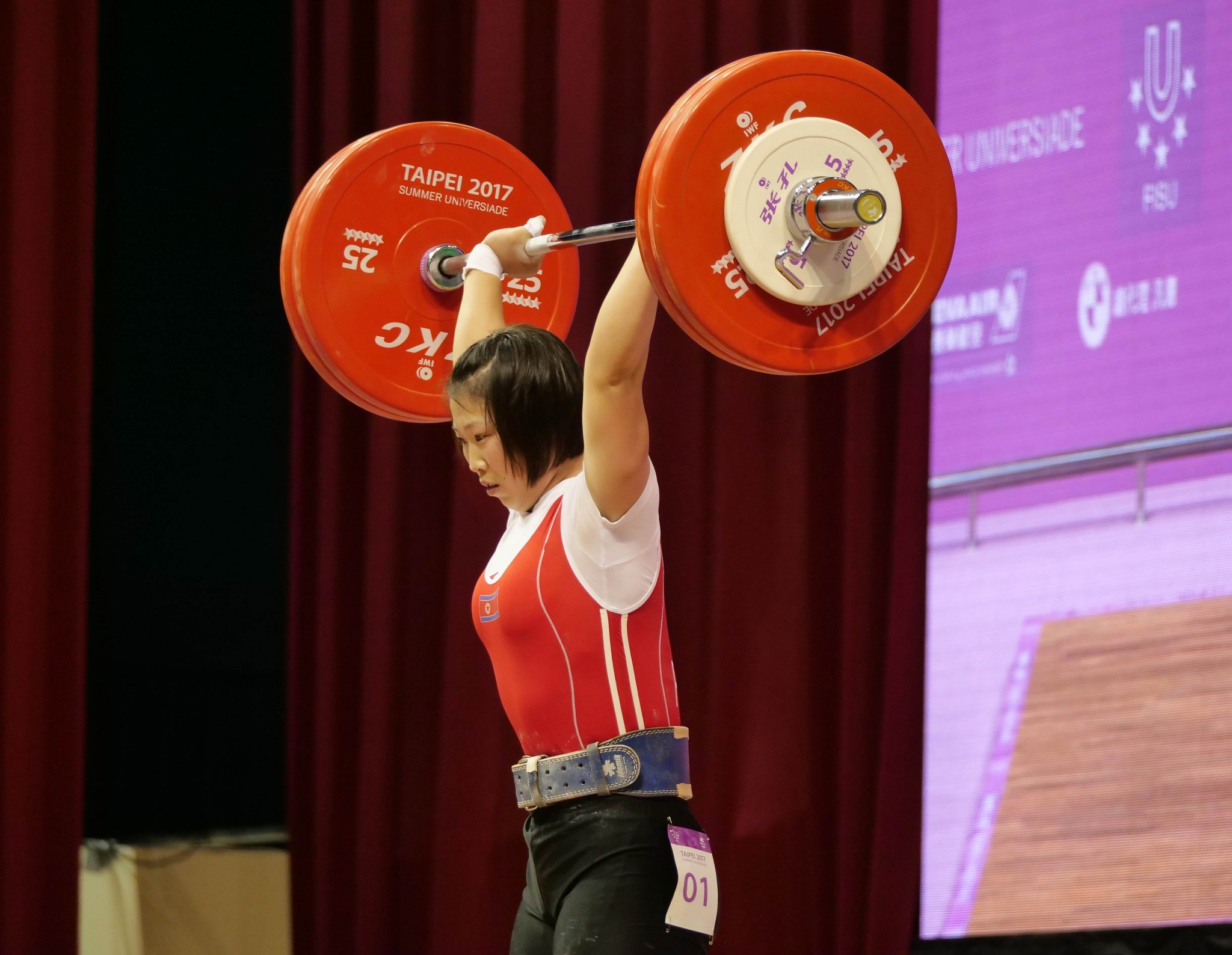 Rim Un Sim won North Korea's fifth weightlifting gold medal ©Taipei 2017