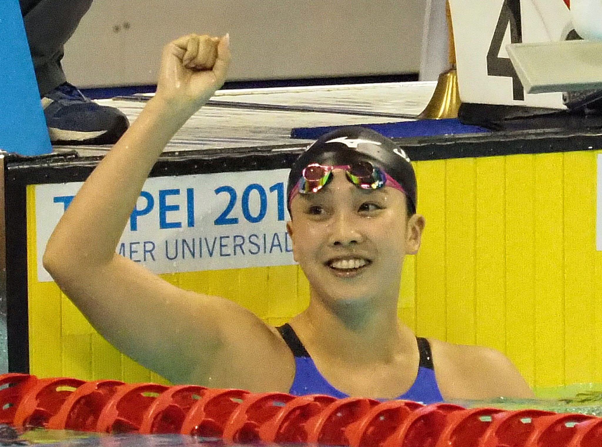 Kanako Watanabe finished fastest in the women's 100m breaststroke ©Taipei 2017