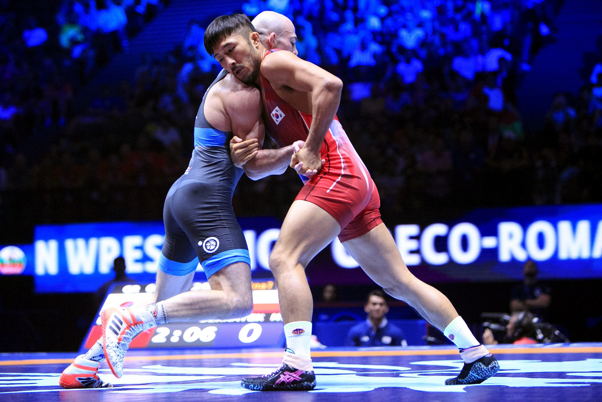 South Korea's Ryu Han-su secured his second world title by topping the podium in the 66kg event ©UWW