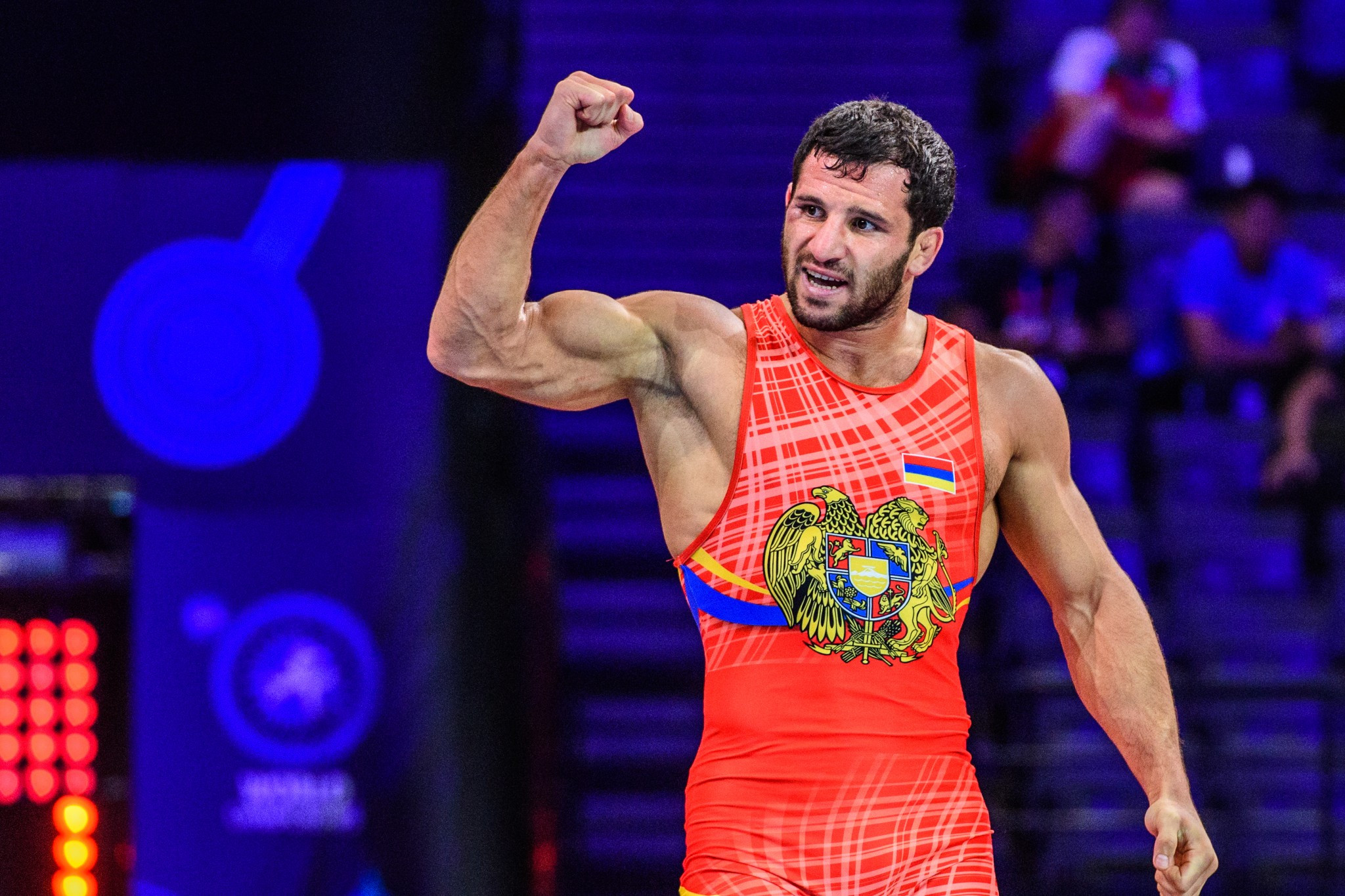 Maksim Manukyan triumphed in the 80kg competition ©UWW