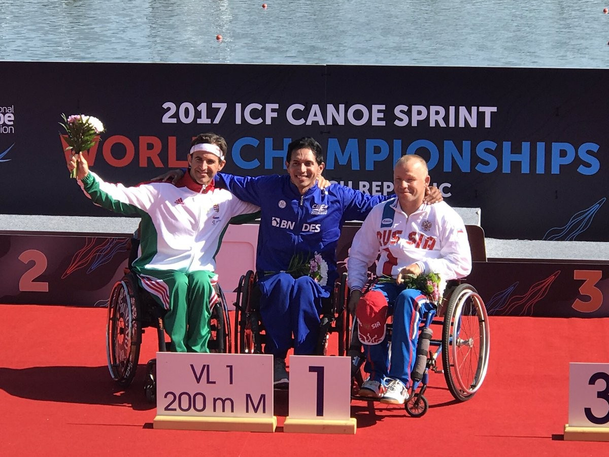 Brazilian paddler claims first gold at ICF Para-Canoe World Championships