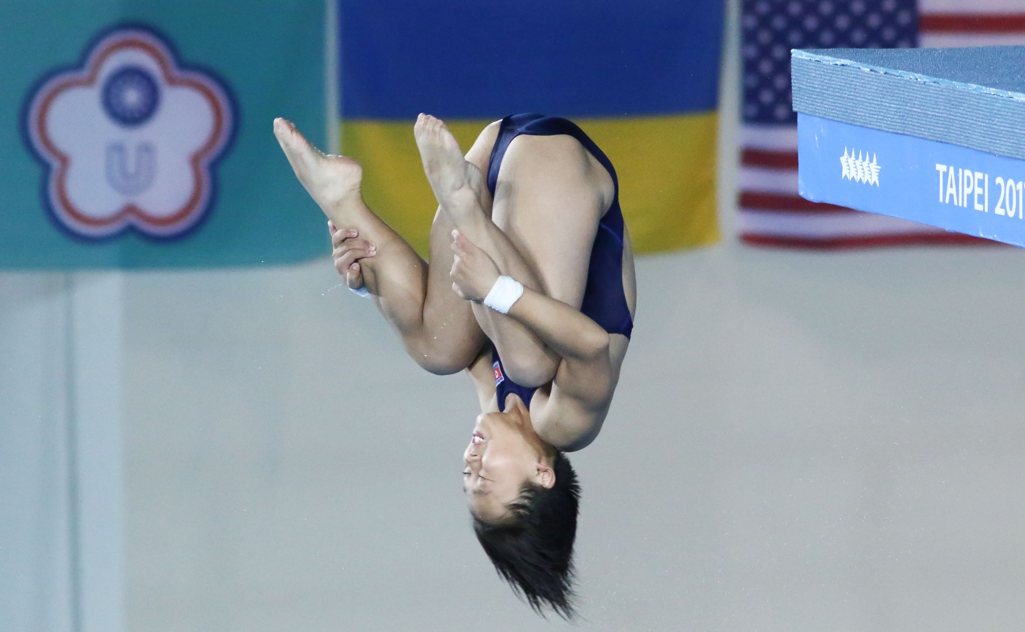 Kim Kuk Hyang was comfortably the winner in the women's platform event today ©Taipei 2017