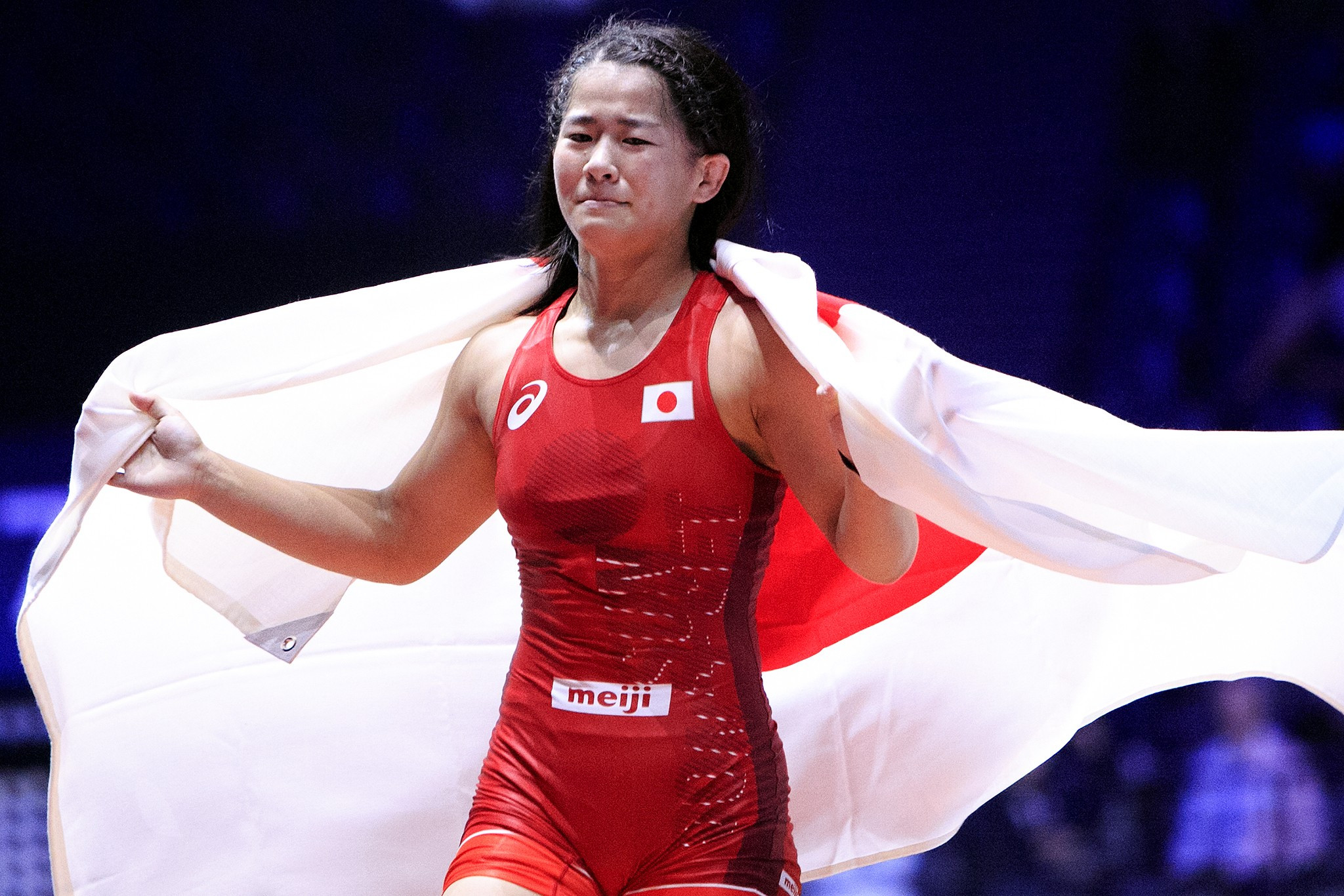 The Japanese was visibly emotional when her victory was confirmed ©UWW
