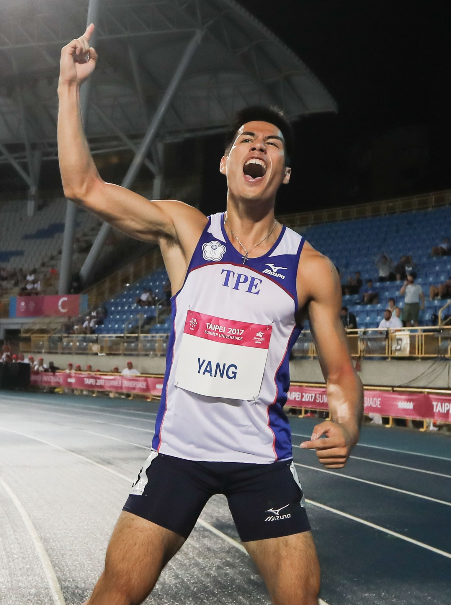 Memorable day for hosts as Yang takes 100m gold for Chinese Taipei